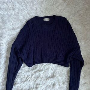 Altar'd State Blue Crew Neck Sweater